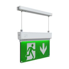Ansell Kestrel 2W LED Suspended Exit Sign 6500K 3hrM/NM