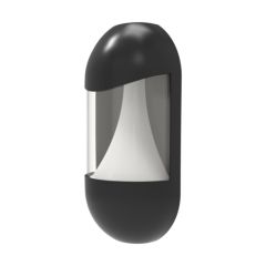 Ansell ALEOLED/HL Leo 8W LED Half Wall Lantern CCT IP65 c/w Reflector & Clear Diffuser