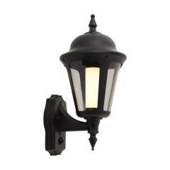 Ansell Latina LED Wall Lantern 3000K PIR IP65 Black