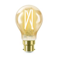 Ansell AOCTOW/A60/TW/AMB/B22 OCTO Wiz Smart A60 LED Lamp B22 Amber Glass Tuneable White