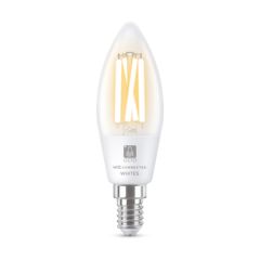 Ansell AOCTOW/C37/TW/CL/E14 OCTO Wiz Smart C37 LED Lamp E14 Clear Glass Tuneable White