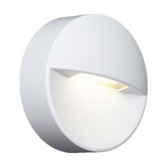 Ansell Pi 2.5W LED CCT Low Level Wall Light 3000K/4000K White