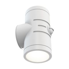 Ansell AREELEDWL/WH/PIR Reef 5W LED Bi-Directional CCT Wall Light 3000K/4000K/6000K White PIR