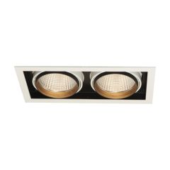 Ansell Unity R Recessed Adjustable 2x37W LED IP20 Downlight 4000K