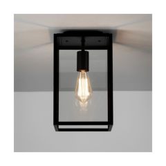 Astro Homefield Ceiling Outdoor Ceiling Light in Textured Black 1095021