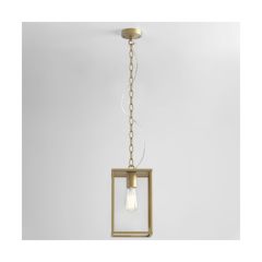 Astro Homefield Pendant 240 Outdoor Pendant in Natural Brass 1095035