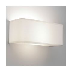 Astro Ashino Wide Indoor Wall Light in White Fabric 1166002