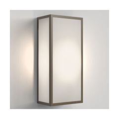 Astro Messina 160 Frosted II Outdoor Wall Light in Bronze 1183026