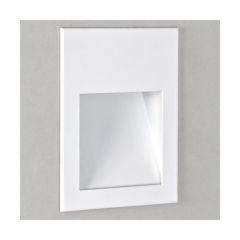 Astro Borgo 90 LED 3000K Indoor Recessed Wall Light in Matt White 1212004