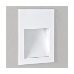 Astro Borgo 90 LED 2700K Indoor Recessed Wall Light in Matt White 1212024