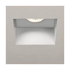 Astro Trimless Square Fixed Fire-Rated IP65 Bathroom Downlight in Matt White 1248005