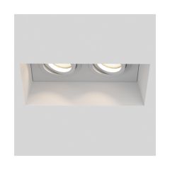 Astro Blanco Twin Adjustable Indoor Downlight in Plaster 1253006