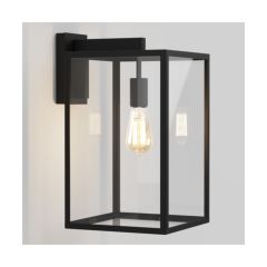Astro Box Lantern 450 Outdoor Wall Light in Textured Black 1354007
