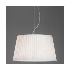 Astro 5002009 Tapered Round 400 Pleated E27&Diff Shade for Pendant Suspension Kits 230x400mm Dia White