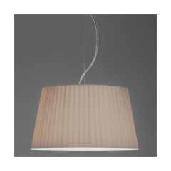 Astro 5002010 Tapered Round 400 Pleated E27&Diff Shade for Pendant Suspension Kits 230x400mm Dia Putty