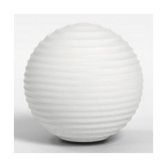 Astro 5036004 Tacoma Globe Ribbed Glass Shade for Wall Lights 130x135x135x135mm White Opal