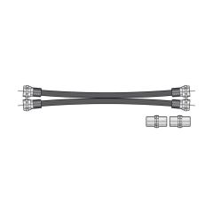 Twin RG6 Satellite Extension Kit