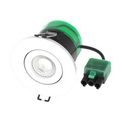 BELL 08190 7W LED Tilt Downlight Eco Centetilt 3/4/6K White/Satin