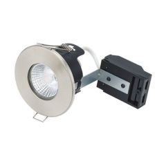 BELL 10651 Fireproof GU10 Fire Rated Downlight IP65 Satin Nickel