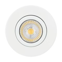 BELL 10667 Fire Rated GU10 Downlight MV Centre Tilt IP20 Matt White 87mm Dia