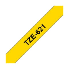 Brother TZE-621 TZE Laminated 9mmx8m Tape Black/Yellow