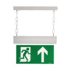 Channel E/CHFO/M3/L/WHST Forest 3hrM LED Self Test c/w Double Sided Exit Sign Legend White