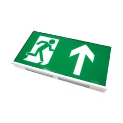 Channel E/DA/M3/LED/3/ST Dale 3hrM LED Self Test c/w AU Legend Exit Sign 2.1W White RAL 9003