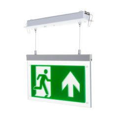 Channel Razor LED Recessed Exit Sign 3hrM IP40 c/w Legend Up