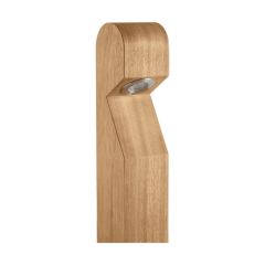 Collingwood BL01DIB27 Base Entry Cable Domed Top Wooden 2700K Low Voltage Bollard 1W Iroko Wood
