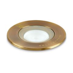 Collingwood GL016FABBLUE Groundlight Walk Over c/w Blue LED IP68 26Deg Beam Angle 1W 10lm Antique Brass