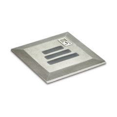 Collingwood GL022NW Groundlight Square Slotted 4000K LED IP68 30Deg Beam Angle 1W 10lm Stainless Steel 316