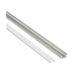 Collingwood RP7020 Striplight Recessed Profile & Translucent Diff c/w End Caps Mntg Bkts 200cmx7mm Anodised Aluminium