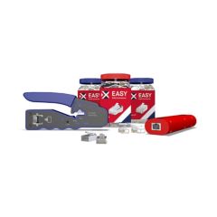 Connectix EZ-C6-UTP-B4 Cat6 UTP RJ45 Easy Plugs Pack=5 & Crimp Tool & Tester