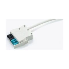 CP Electronics 6P 3 Core Luminaire Lead Black/Blue 3M White Plug