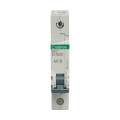 Crabtree Starbreaker 20A SP MCB B Curve 6kA **Only 4 at this price!