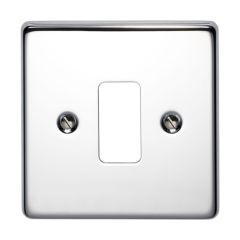 Crabtree Rockergrid 1 Gang Flush Grid Plate Polished Chrome