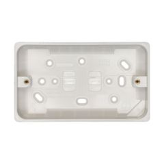Crabtree Capital 2 Gang Surface Box White 147x87x29mm