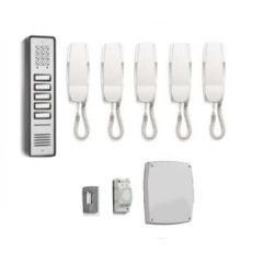 Bell CS109-5 5 Way Surface Audio Entry Kit With Aluminium Panel And Keypad