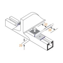 Channel Z Beam Clamp HDG