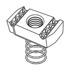 Channel M10 Short Spring Nut Pack=1