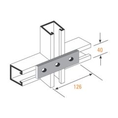 Channel 3 Hole Flat Plate HDG