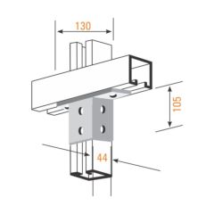 Channel Tower Bracket HDG