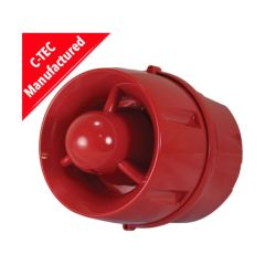 C-TEC BF446C/CC/DR Wall Voice Deep Base Hi-Output Sounder 100dB Red