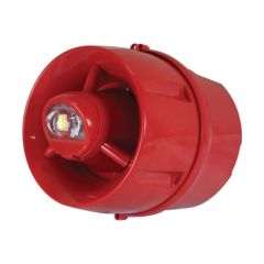 C-TEC BF447A/CX/DR Wall VAD W-2.4-8.2 Deep IP33C Beacon c/w Voice Sounder Red