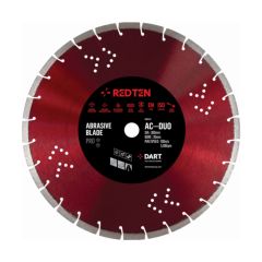 DART DB00430 Red Ten Diamond AC-DUO Saw Blade 350x25.4mm Red