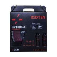 DART DB00594 Red Ten Twin Pack Set Diamond BMI-10 & SMI-7 c/w Oil Saw Blade 300mm Dia 20 Bore Red