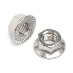 Deligo M16 Serrated Flange Nut Steel Zinc Plated Pack=100