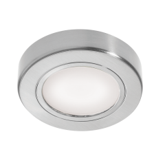 ELD DLKSM-SS-CW Surface mounted LED cabinet downlight brushed nickel 6500k