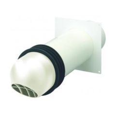 Domus 100mm High Rise Round Installation Kit White