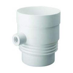 Domus 100mm Condensation Trap White c/w Overflow